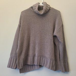 Aerie Chenille Plush Sunset Soft Turtleneck Oversized Sweater Size XXS